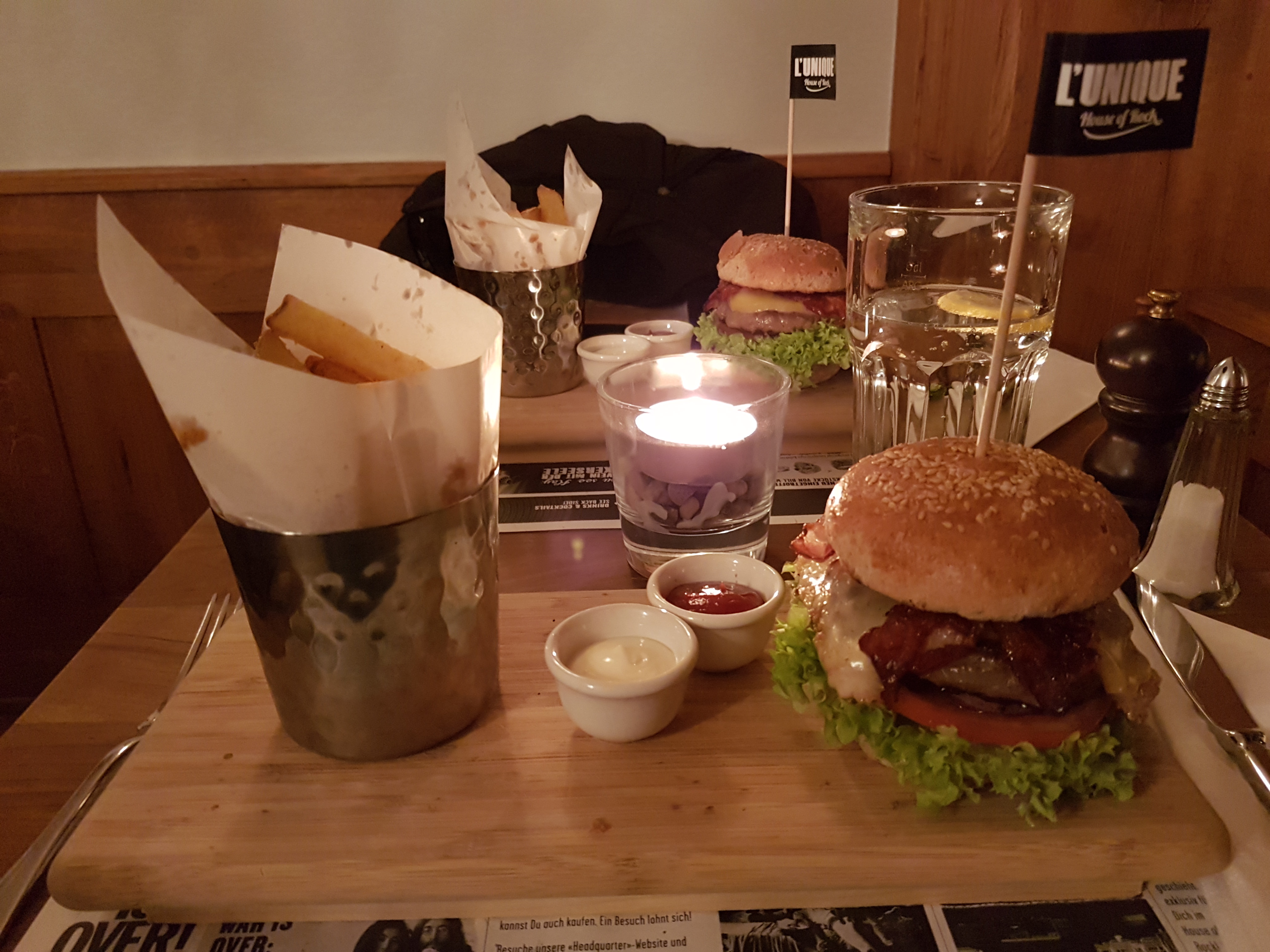 Burger im L'Unique